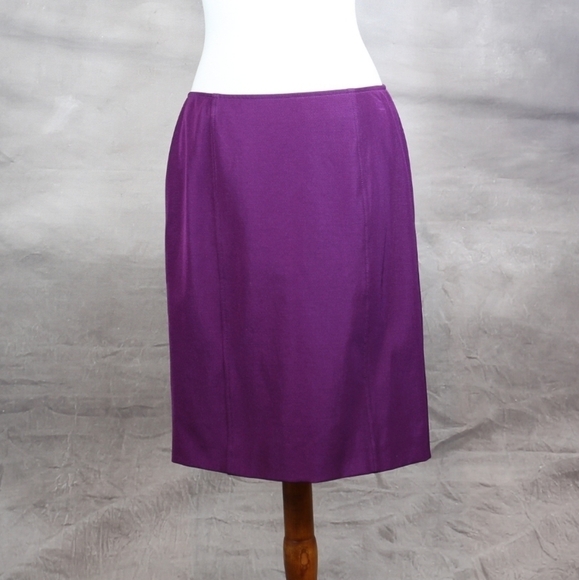 Prada purple pencil skirt 8 - Picture 1 of 2